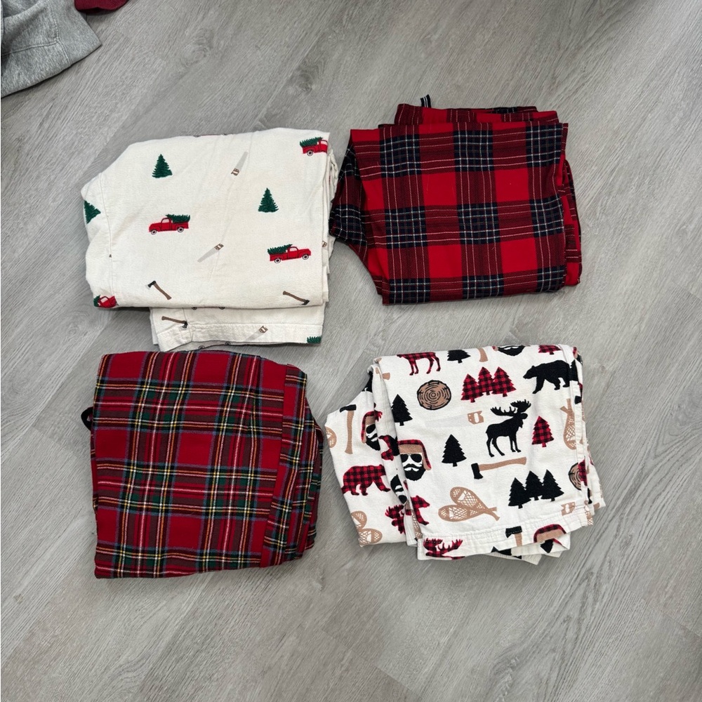 Cozy Plaid and Holiday Print Pajama Pants